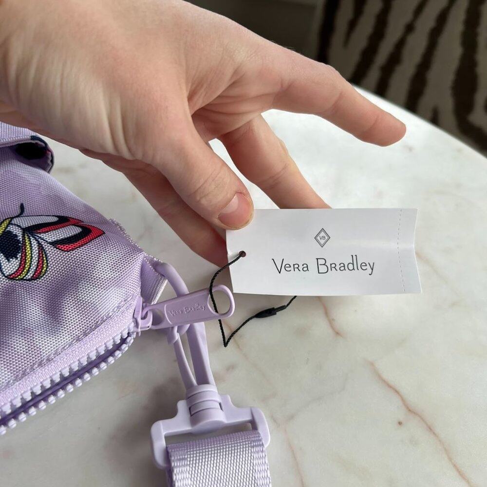 Vera Bradley ReActive Tote in Lavender Butterfly - Picture 9 of 11